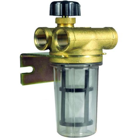 Watts – Filtre chauffage central bitube 3/8" F – Débit 400 L/h – Éléments filtrants 330 μ – Installation à 2 tuyaux – Clapet anti-retour (1/4)