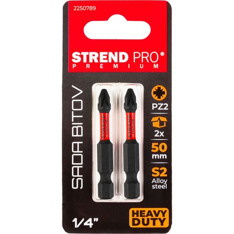 Bit Strend Pro Premium Pozidriv, PZ 2, Pack. 2 Stk. (1/2)
