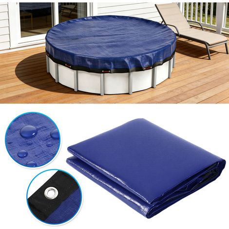 Randaco Copertura piscina rotonda Ø420 cm per piscina tubolare 3,66 m, con occhielli