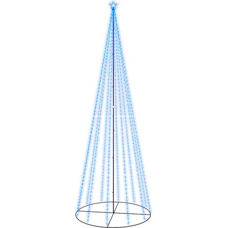 Árbol de Navidad cónico 732 LEDs azul 160x500 cm vidaXL