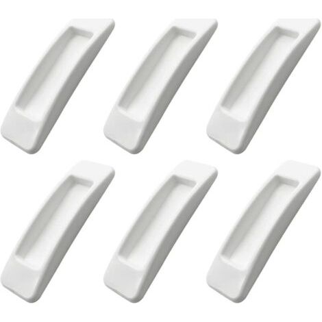 Lot de 6 poignées autocollantes pour porte et fenêtre de placard instantanées avec ouverture pratique - Poignée autocollante pour porte coulissante - Poignée auxiliaire de cuisine (1/4)
