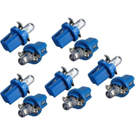Ampoule Led Compteur Tableau De Bord T5 Bleu Avec Support Pour Voiture Tuning-Crezuo (1/4)