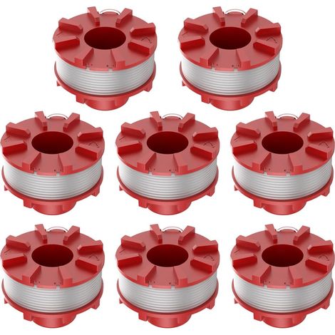 8 Bobines pour débroussailleuse, fil 2 mm, nylon résistant, compatible Ein-hell GE-CT, jardinage (1/5)