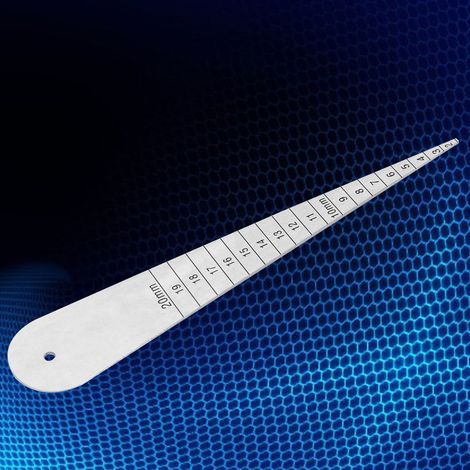 Jauge d'épaisseur pour brides en acier inoxydable, mesure 1/16 à 3/4 pouce et diamètre intérieur 2-20mm (1/5)
