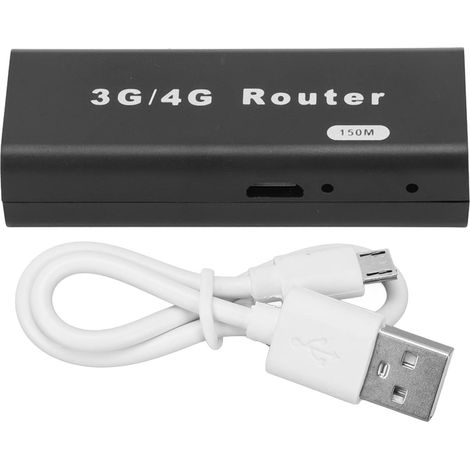 Routeur 3G WiFi Mini, Point d'Accès Sans Fil, Carte Réseau USB 3G 150Mbps, Modem USB WiFi Hotspot Compatible iOS Android RJ45 (1/5)