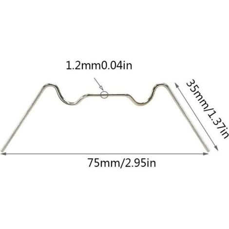 Glasklammern, 100 Stück, Edelstahl, Typ W, 1,2 mm dick, zur Befestigung von Verglasungen (1/5)