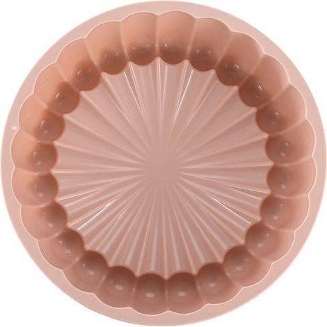 Moule à gâteau en silicone rond 25 cm, antiadhésif, flexible et résistant à la chaleur, idéal pour pâtisserie et fromage, 1 pièce (1/5)