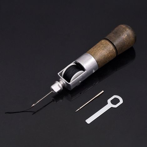 Herramientas profesionales para coser cuero a mano, punzón de costura, kit de reparación de cinturones, kit de zapatero, kit de remendador (1/5)