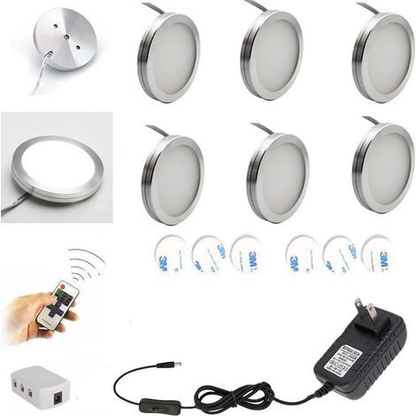 Lampe LED pour Armoire de Cuisine 12W avec Télécommande RF, Blanc Froid 6500K (1/3)