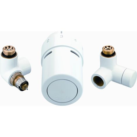 Xtra Set Verschraubung Therm.RTX, rechts weiß RAL9016