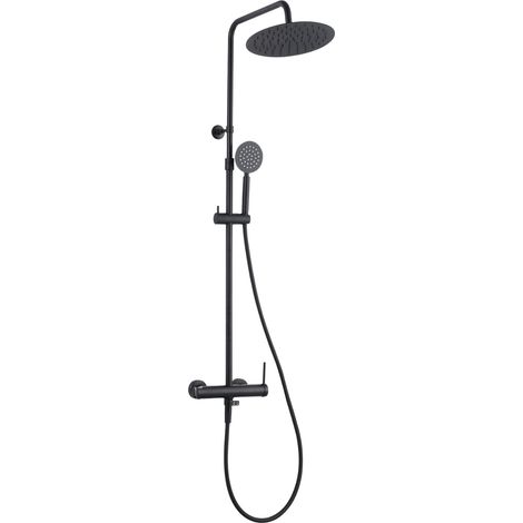 Essebagno Lollipop II Colonna doccia meccanica nero opaco 250