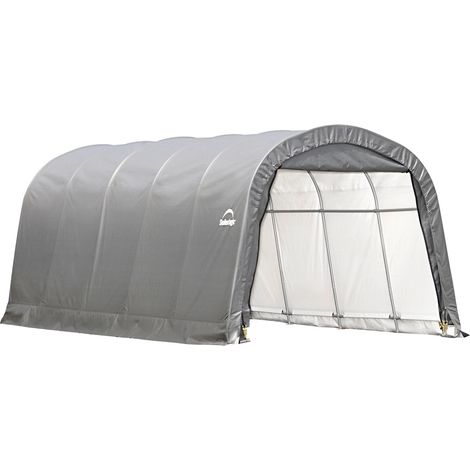 Shelter Logic Foliengarage Round Top, 22,57 m², grau, 610 x 370 x 240 cm (L x B x H) (1/5)