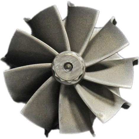 Rueda de eje turbo de alto caudal de 9 álabes K04 46,5/51,5 F09-0203 (1/3)