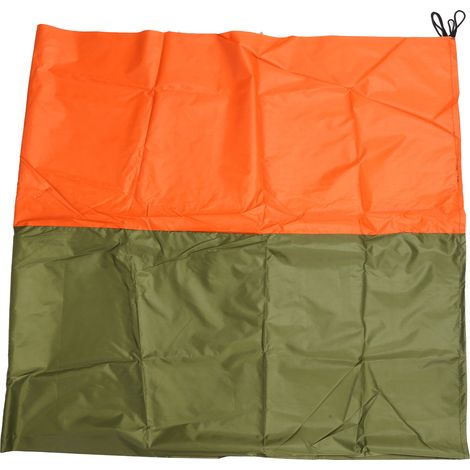Tapis de plage isolant, pare-soleil, multifonctionnel, imperméable et anti-sable pour l'extérieur, deux couleurs (orange et vert) (1/5)