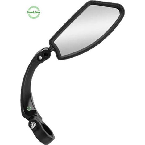 Rétroviseur Gauche - Pour Vélo Électrique - Montage Guidon Gauche - Rotation 360° - Aluminium Et Plastique Résistant - 1 Pièce