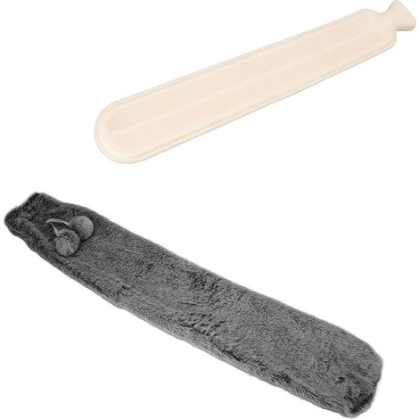 Bouillotte de 2000 ml en caoutchouc peluche anti-explosion pour l'hiver (1/5)