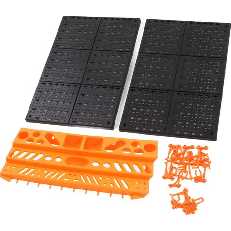 Panneau perforé Green Forest Tool, panneau de sécurité en ABS, support de rangement multifonctionnel pour outils d'atelier (1/5)