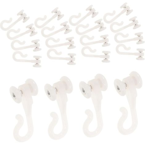 Amosfun Lot de 100 crochets pour moustiquaire avec roulement (1/5)