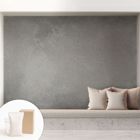 Carta Da Parati - Non Tessuto - Con Colla Inclusa - Per Interni - Ecologica - Con Ingresso - Soggiorno Grigio elegante 208x146 cm (1/5)