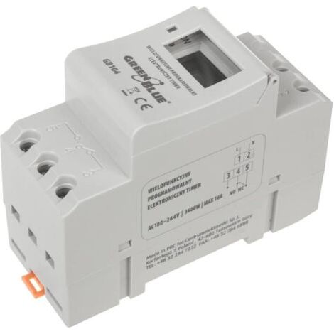 NALOOKAMIC GB104 Panneau sur Rail DIN 16A minuteur numérique Max 240 programmes