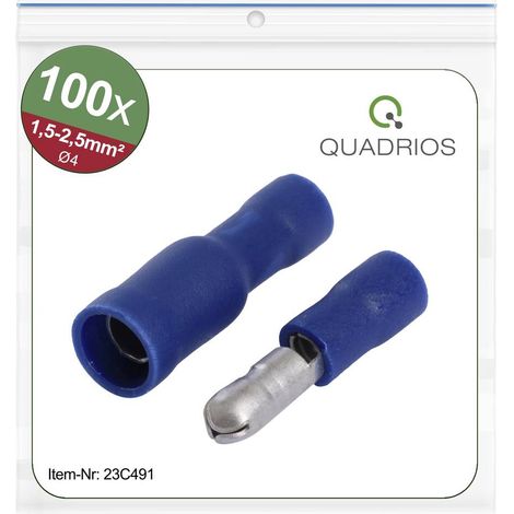 Quadrios 23C491 Connettore circolare 1.5 mm² 2.5 mm² Blu 100 pz. (1/3)