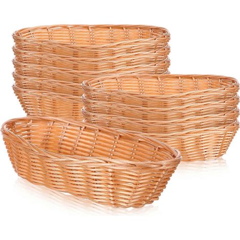 Panier à pain tressé, 10 porte-fruits - Robuste, pratique et facile à nettoyer (1/5)