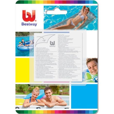 10 Toppe di ripazione rinforzate per piscine e gonfiabili Bestway 62068