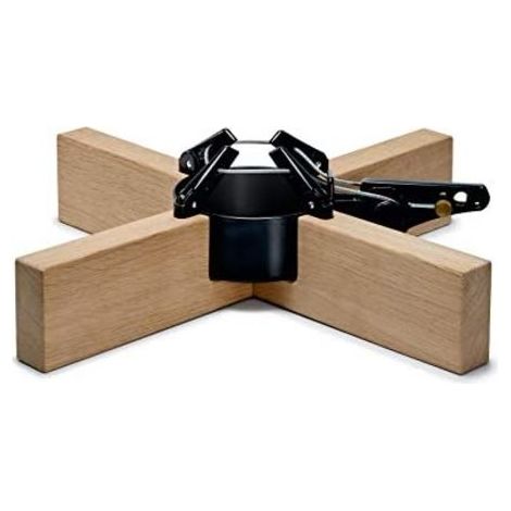 Krinner Kopenhagen – Weihnachtsbaumständer (50 cm), Farbe: Eiche und Schwarz (1/4)