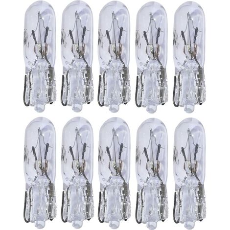 Lot de 10 ampoules T5 12V 1.2W pour tableau de bord (1/3)