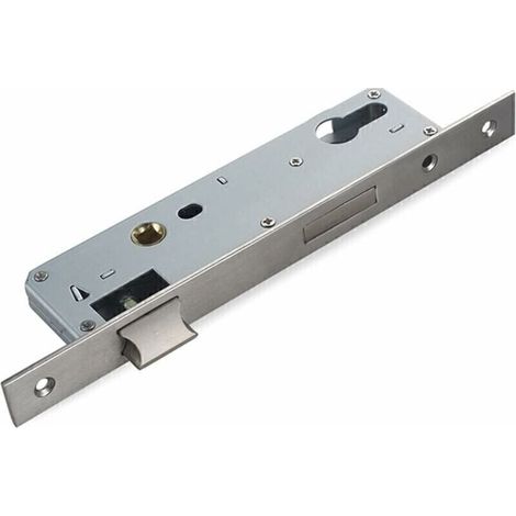 Serratura a mortasa 85/20 mm, DIN destra e sinistra per cilindro profilato e porta con telaio tubolare con viti/Serratura per telaio tubolare Serratura universale per porta interna (dimensioni: 85x20 (1/4)