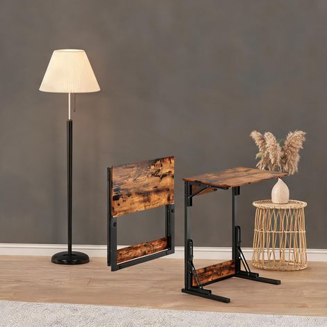 Table basse en fer panneau de particules 60 x 37 x 71 cm (1/5)