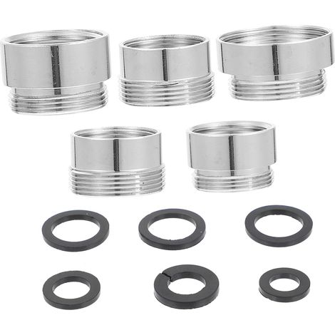 Adaptateur D'aérateur de Robinet 5 Pièces en Cuivre Argenté (1/5)