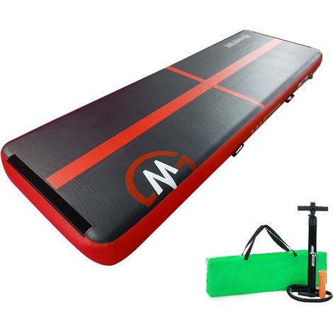 Pista acrobática Airtrack Master 300 x 100 x 20 cm - Negro y rojo (1/3)
