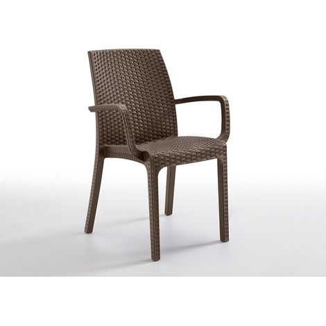 POLTRONCINA INDIANA TAUPE 57X59XH86CM IMPILABILE