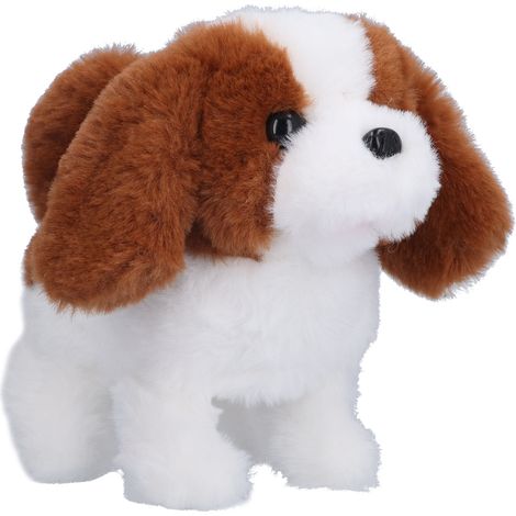 Chien interactif électronique pour enfants, peluche douce simulation de chiot marchant, jouet pour chien 5 (1/5)