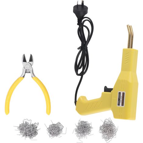 Agrafeuse chauffante 50 W pour garage, kit de réparation de pare-chocs de voiture, machine de soudage et de réparation, prise AU jaune 220 V (1/5)