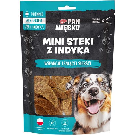 Mr. Meat  Hundeleckerlis  80g Packung – Mini-Putensteaks 80g