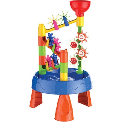 Table de jeu sable et eau pour enfants, coffre à sable avec jouets de plage, table d'activités intérieure et extérieure (1/5)