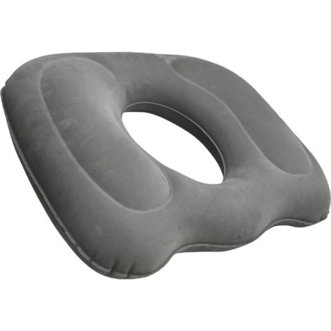 Cojín de asiento inflable de soporte lumbar cónico para personas sentadas largas, trabajadores de oficina y usuarios de sillas de ruedas. (1/5)