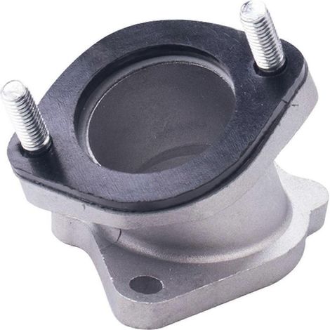 Accessoires moto CG200/250 : coude d'admission 30 mm compatible avec carburateur Pz30, joint en aluminium.