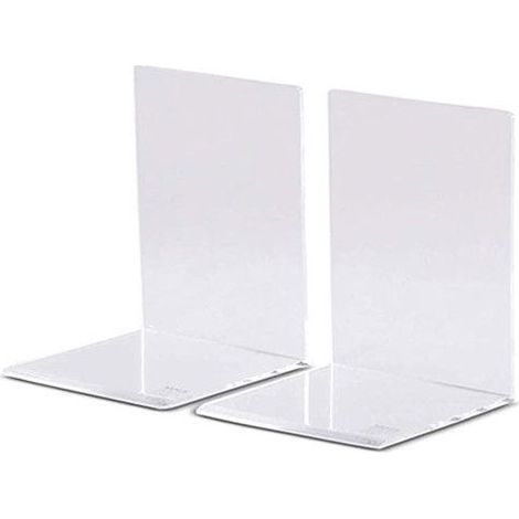 Serre-livres - MAUL - Acrylique - 120 x 120 x 170 mm - Bords biseautés - 2 pièces (1/5)