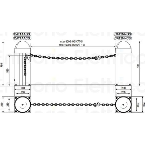 came pilier avec motoréducteur 230v 803bc-0010 (ex 001cat-x) (1/3)