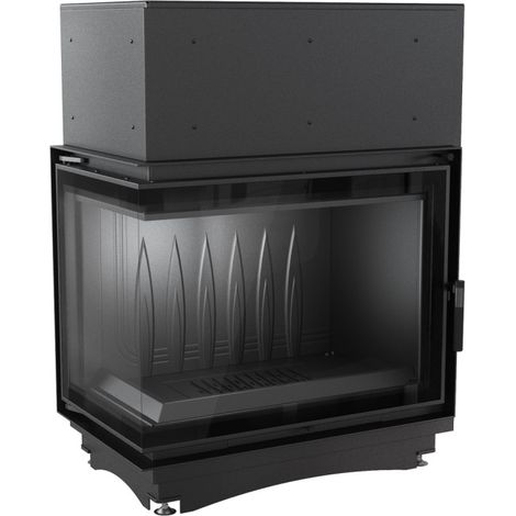 Inserto para chimenea AMELIA 25 BS DECO cristal en el lado izquierdo