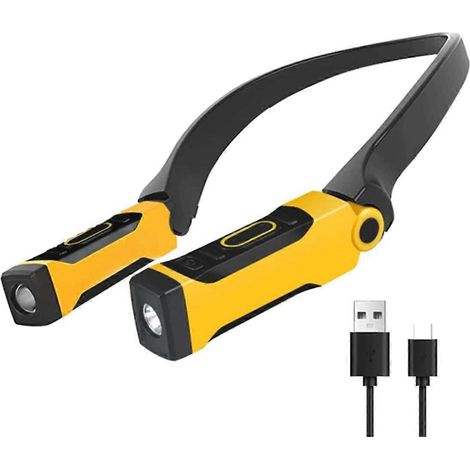 Wiederaufladbare USB-Leselampe, Nackenleuchte, zum Lesen, Campen