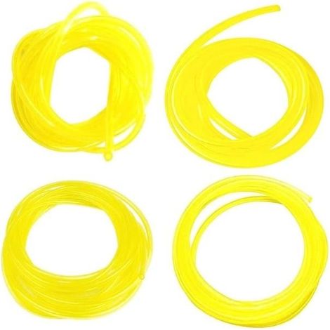 Kit de tuyaux de carburant et essence, 4 diamètres pour tondeuse, tronçonneuse et moteur thermique (1/4)