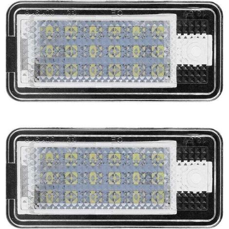 2 pièces voiture Led numéro Hop-Lpl0114 plaque lampe ampoule Kit pour Audi A3 S3 A4 S4 B6 B7 A6 C6 S6 A