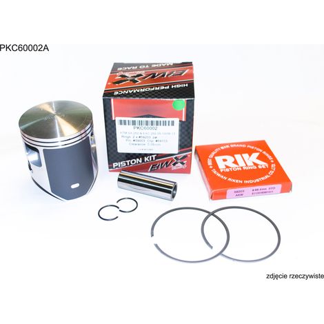 Rodamiento WORX para pistón KTM (2T) SX 250 (SX250) '04-'22, EXC 250 (EXC250) '06-'22, (66,34MM) Anillos RIK (2 piezas)