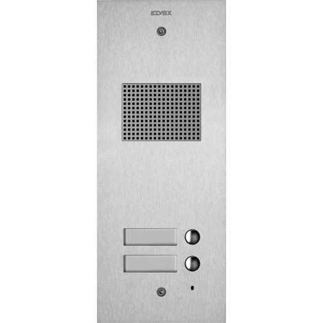 VIMAR - 41502 Plaque audio Steely 2F+ avec 2 boutons, acier