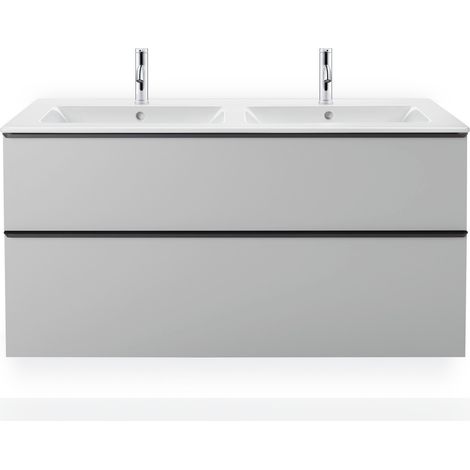 Duravit ME by Starck Furniture lavabo doble, sin agujero para (1/5)