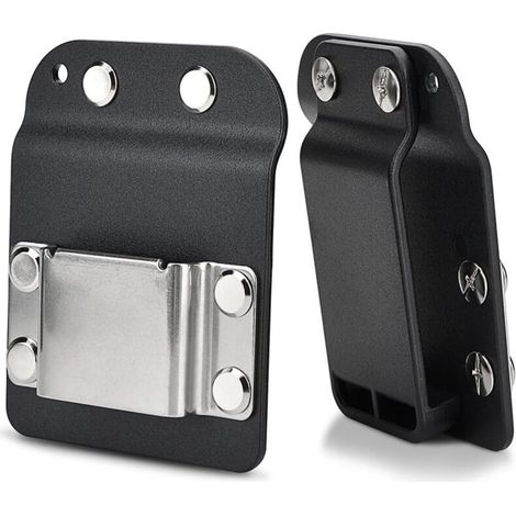 2-Pack Drill Holders, Tool Belt Clip for Drills up to 5.1 cm, Quick Response Drill Belt Clip